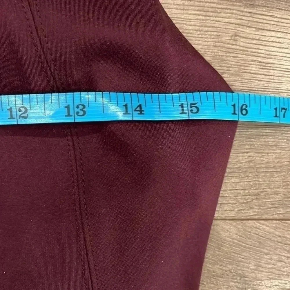 [10]Babaton Burgundy Sleeveless Rayon Blend  MIDI Dress - Picture 12 of 14